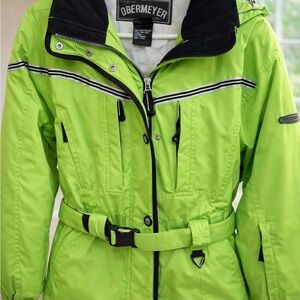 Obermeyer Women's Neon Green Ski Jacket